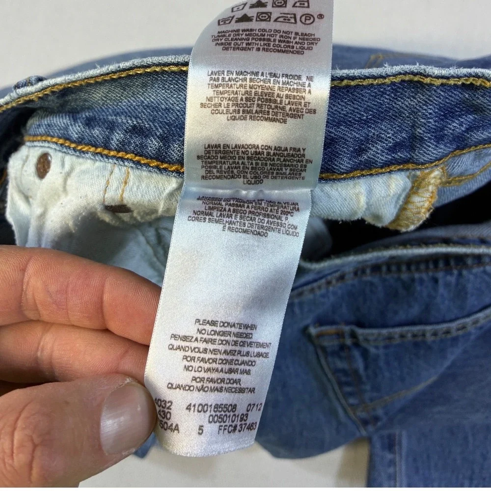Vintage Levis‎ 501 Mens Straight Leg Blue Denim Button Fly Jeans 38x30